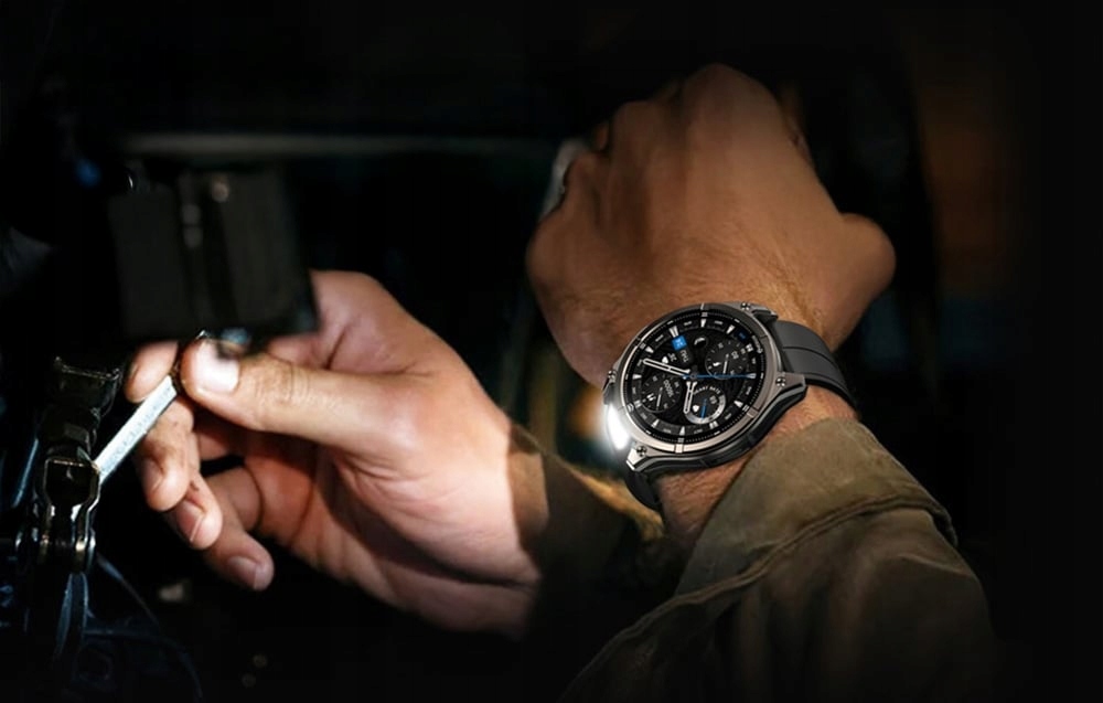 SmartwatchZeblazeVibe8AbyssZegarekSzaryAMOLED5ATMRozmowyWojskowyKolorkopertyszary belsilt Išmanusis laikrodis Zeblaze Vibe 8 Abyss pilkas AMOLED 5 ATM skambučiai karinis stilius
