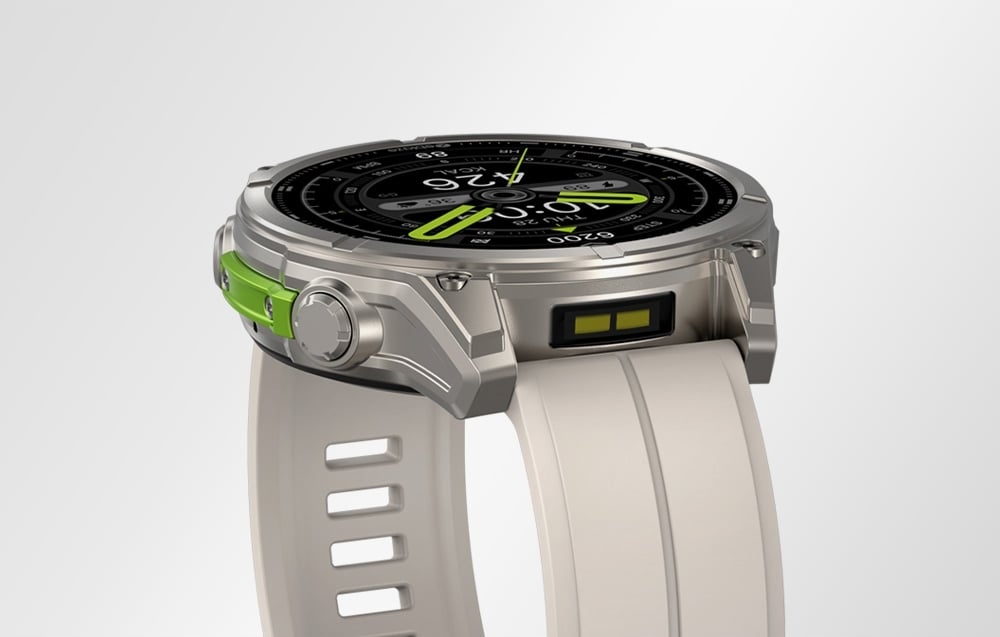 SmartwatchZeblazeVibe8AbyssZegarekSzaryAMOLED5ATMRozmowyWojskowyObslugaladowaniabezprzewodowegonie belsilt Išmanusis laikrodis Zeblaze Vibe 8 Abyss pilkas AMOLED 5 ATM skambučiai karinis stilius