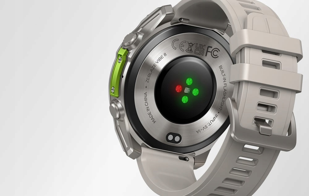 SmartwatchZeblazeVibe8AbyssZegarekSzaryAMOLED5ATMRozmowyWojskowyRodzajsmartwatch belsilt Išmanusis laikrodis Zeblaze Vibe 8 Abyss pilkas AMOLED 5 ATM skambučiai karinis stilius