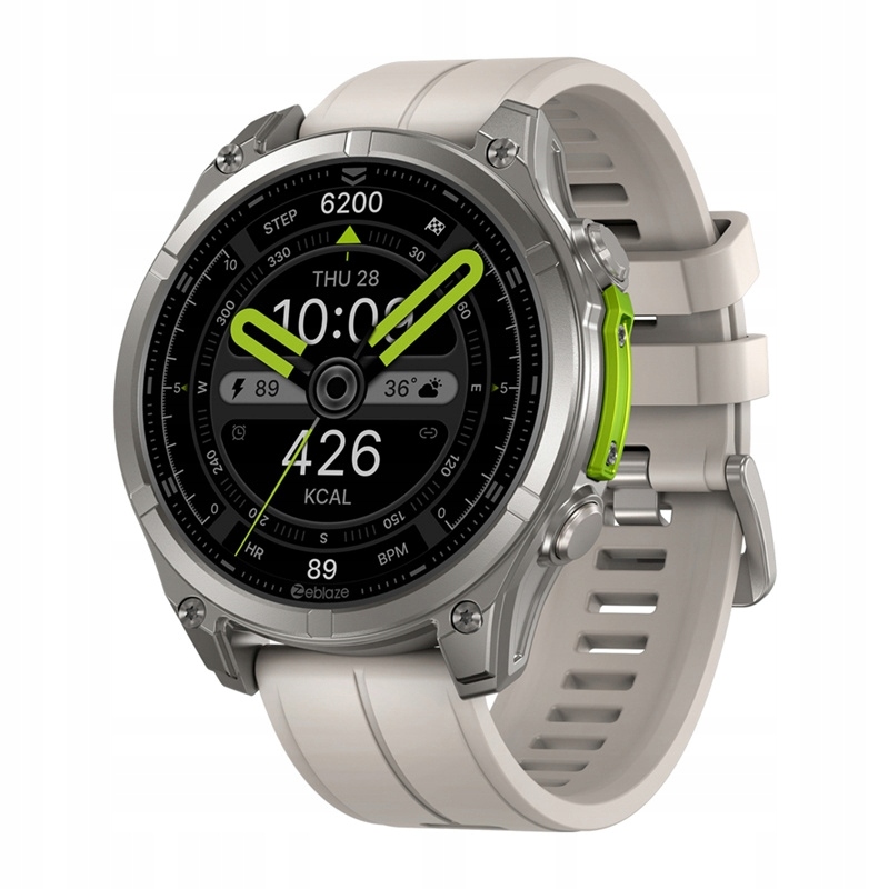 SmartwatchZeblazeVibe8AbyssZegarekSzaryAMOLED5ATMRozmowyWojskowyStanopakowaniaoryginalne belsilt Išmanusis laikrodis Zeblaze Vibe 8 Abyss pilkas AMOLED 5 ATM skambučiai karinis stilius