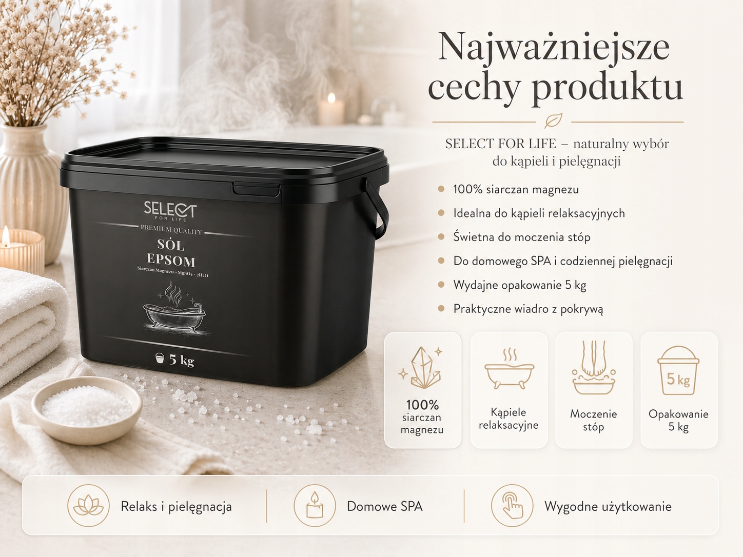 SolEpsom5kg5000gSiarczanMagnezuMgSO4DoKapieliiRelaksuKodproducenta5904151696431 belsilt