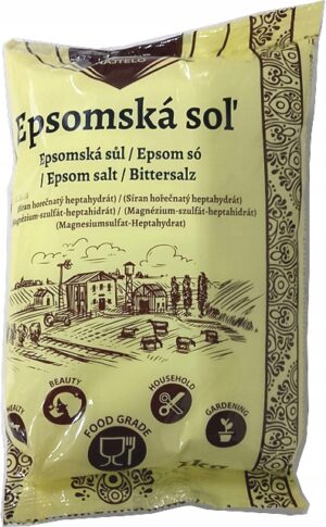 Epsom druska 1 kg magnio sulfatas voniai ir SPA šeimai