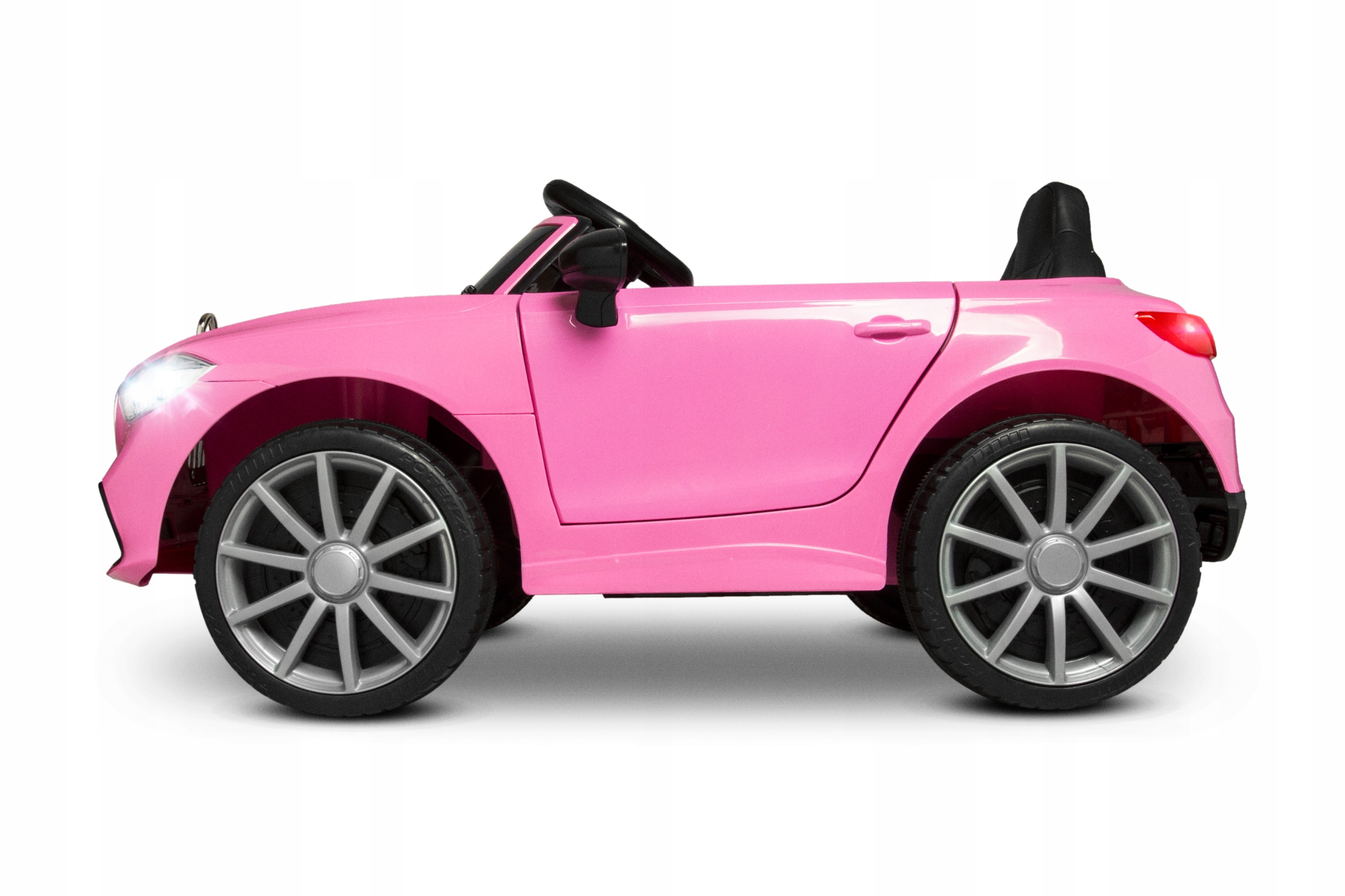 SportowyKabrioletjoy4kidsautonaakumulatorzPilotBujakLEDySkoraStanopakowaniaoryginalne belsilt Sportowy Kabriolet joy4kids elektrinis automobilis vaikams