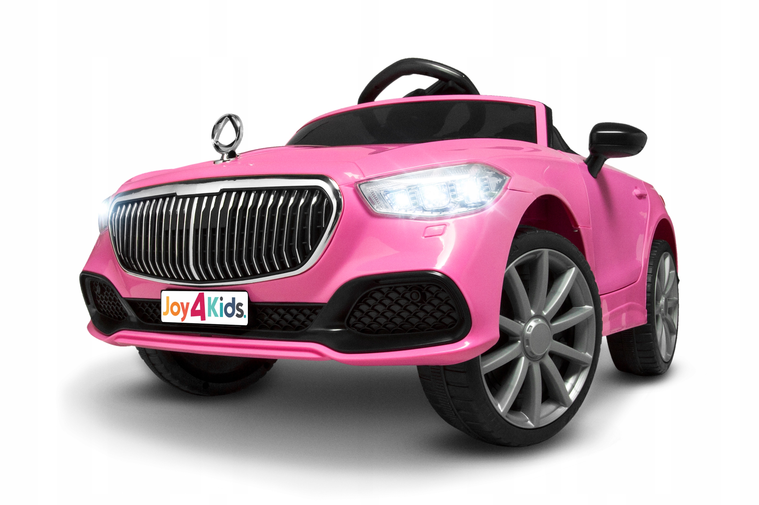SportowyKabrioletjoy4kidsautonaakumulatorzPilotBujakLEDySkoraSzerokoscpojazdu56cm belsilt Sportowy Kabriolet joy4kids elektrinis automobilis vaikams