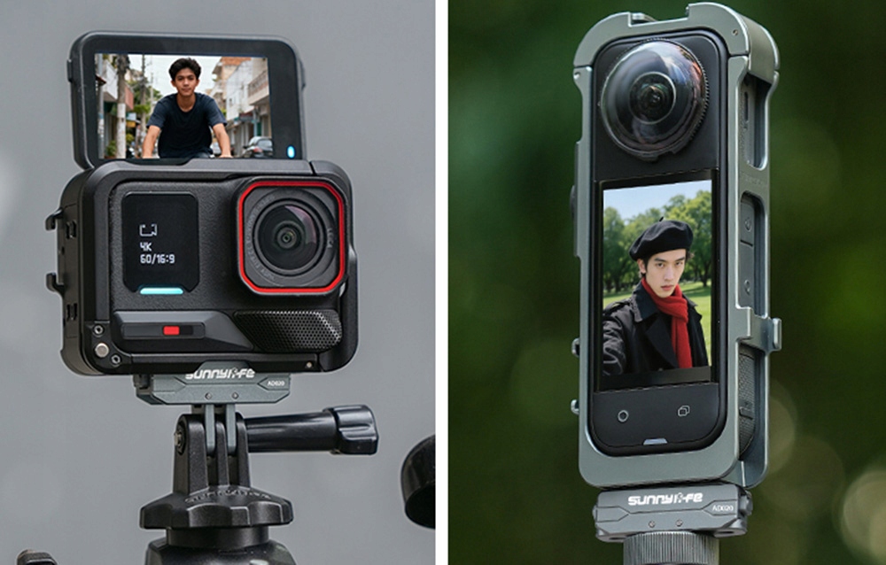 SunnylifeAD020MagnetycznyAdapterzAluminiumdoInsta360X5AcePro2CertyfikatyzgodnosciCE belsilt Sunnylife AD020 magnetinis aliumininis adapteris skirtas Insta360 X5 Ace Pro 2 laikiklis