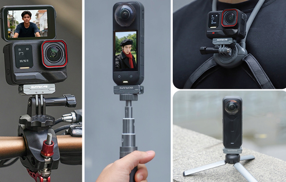 SunnylifeAD020MagnetycznyAdapterzAluminiumdoInsta360X5AcePro2ModelAD020 belsilt Sunnylife AD020 magnetinis aliumininis adapteris skirtas Insta360 X5 Ace Pro 2 laikiklis