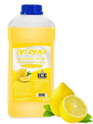 Bubble Tea sirupas citrinų skonio 2 l koncentratas 1:9