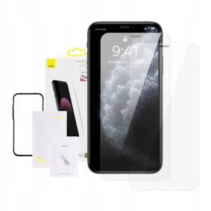 Grūdintas stiklas 03mm Baseus iPhone telefonui XS max  11 Pro max 2szt