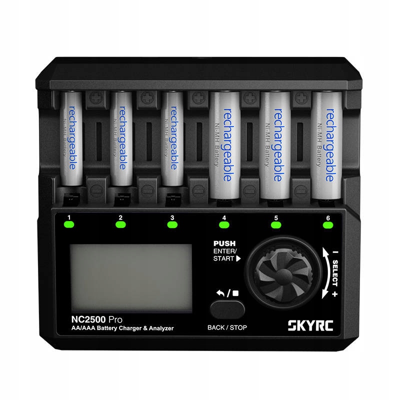 Greita įkroviklis AA AAA 36W SkyRC su USB для baterijų