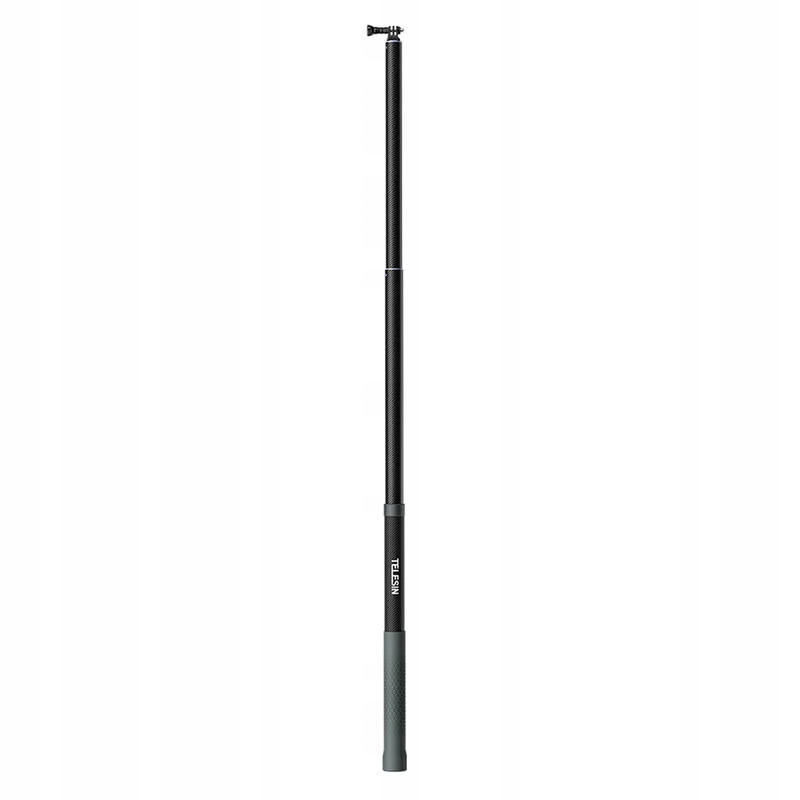 TELESINSelfieStickKijekWysiegnikZWloknaWeglowegoODlugosci3mEANGTIN6974944460548 belsilt TELESIN ištraukiama 3 m anglies pluošto asmenukių lazda laikiklis