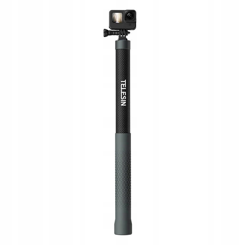 TELESINSelfieStickKijekWysiegnikZWloknaWeglowegoODlugosci3mKodproducentaGPMNP3003 belsilt TELESIN ištraukiama 3 m anglies pluošto asmenukių lazda laikiklis