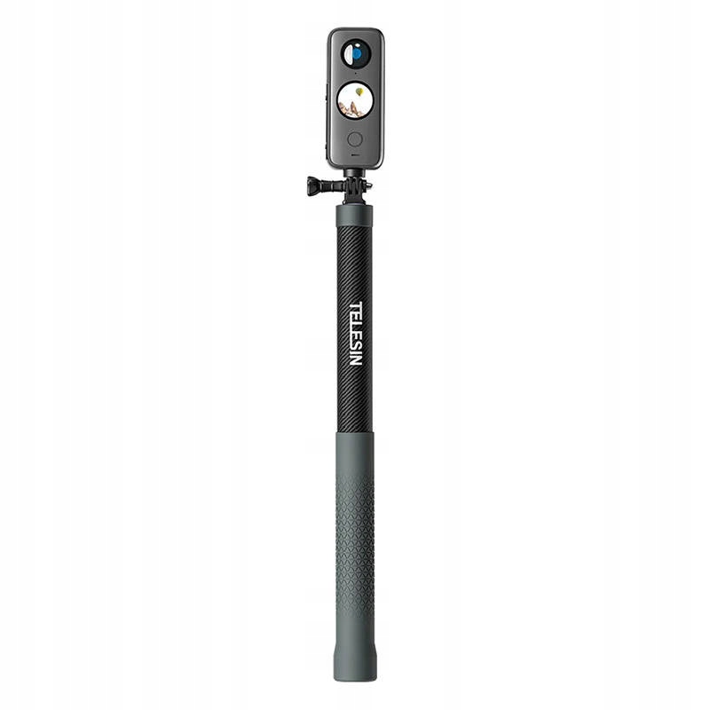 TELESINSelfieStickKijekWysiegnikZWloknaWeglowegoODlugosci3mMarkaTELESIN belsilt TELESIN ištraukiama 3 m anglies pluošto asmenukių lazda laikiklis