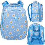 Mokyklinė kuprinė pirmokui CoolPack balta keli skyriai A4 formatui
