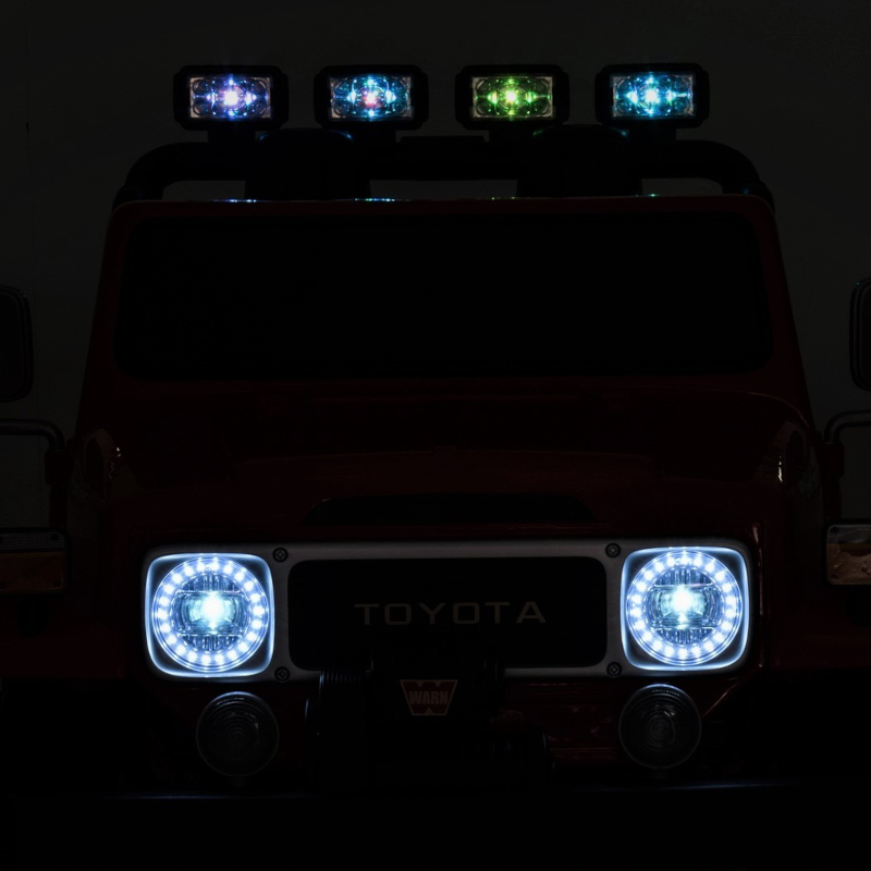 TOYOTALANDCRUISER4x4terenowy4x80W24V7AhAutonaAkumulatorEVAPILOTMarkaToyota belsilt Toyota Land Cruiser 4X4 elektrinis automobilis vaikams 24V