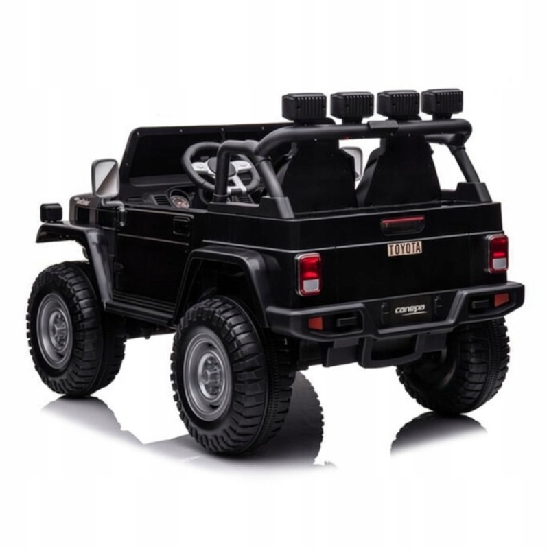 TOYOTALANDCRUISER4x4terenowy4x80W24V7AhAutonaAkumulatorEVAPILOTWiekdziecka2lata belsilt Toyota Land Cruiser 4X4 elektrinis automobilis vaikams 24V