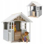 Medinis vaikų žaidimų namelis su veranda TP Toys sodo žaidimams