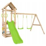 Vaikų lauko žaidimų aikštelė su čiuožykla ir sūpynėmis TP Toys