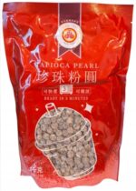Juodi tapiokos perlai Bubble Tea WuFuYuan 1 kg klasikiniai perlai