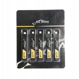 Tattu5xAkumulatorBateriaPakietHVLiPo300Mah38V75C1S1PBT20 belsilt Tattu 5x akumuliatorius baterija blokas HV LiPo 300Mah 38V 75C 1S1P BT 20