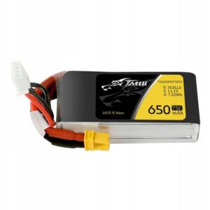 Tattu650mAh111V75C3S1PXT30AkumulatorBateriadoModeliRC belsilt Tattu 650mAh 111V 75C 3S1P XT30 akumuliatorius baterija RC modeliams