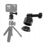 TelesinCQM001Magnetycznaszybkozlaczka2W1dokamerGoProHERO91011 belsilt TELESIN CQM 001 magnetinė greito tvirtinimo jungtis 2 viename GoPro Hero 9 10 11 laikiklis