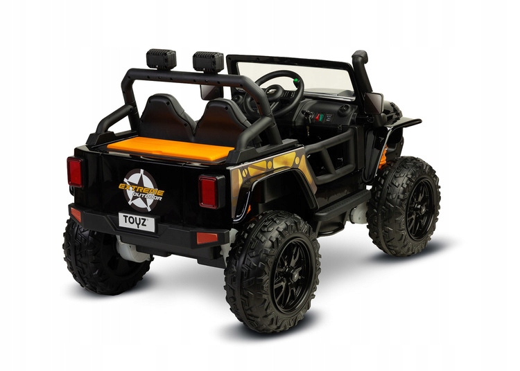 TerenowyPojazdAkumulatorowyRingoBlackDlugoscpojazdu122cm belsilt Terenowy automobilis Ringo Black elektrinis automobilis vaikams