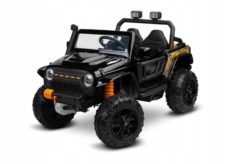 TerenowyPojazdAkumulatorowyRingoBlack belsilt Terenowy automobilis Ringo Black elektrinis automobilis vaikams