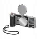 TELESIN Master Grip magnetinis laikiklis iPhone 17 Pro Max telefonui su lempa ir UV filtru