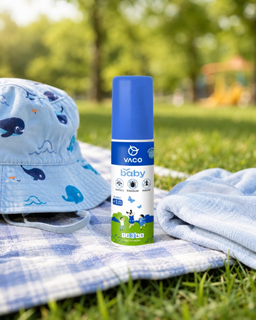 VACOBABYPlynnakomarykleszczeimeszkidladzieci12mspray80mlStanopakowaniaoryginalne3 belsilt VACO Baby purškalas vaikams nuo uodų erkių ir mašalų 80 ml vaikams