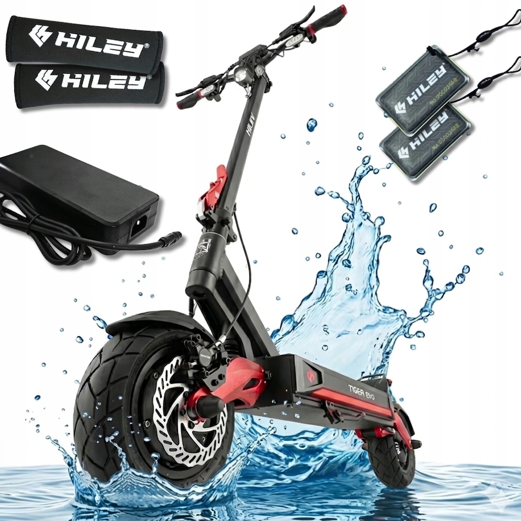 WODOODPORNAHULAJNOGAELEKTRYCZNAHILEYTIGEREVOGTR20262000W52V22AH belsilt WODOODPORNA Elektrinis paspirtukas HILEY TIGER EVO GTR 2026 2000 W 52 V 22Ah