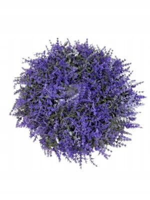 Levandų Joninių vainikas ant durų 37 cm dekoratyvinis vainikas