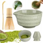 ZESTAWDOMATCHYJAPONSKISTYL4CZESCIOWYPREZENTDLAWIELBICIELAMATCHY belsilt Dovanų matcha rinkinys 4 dalių su japoniškais priedais