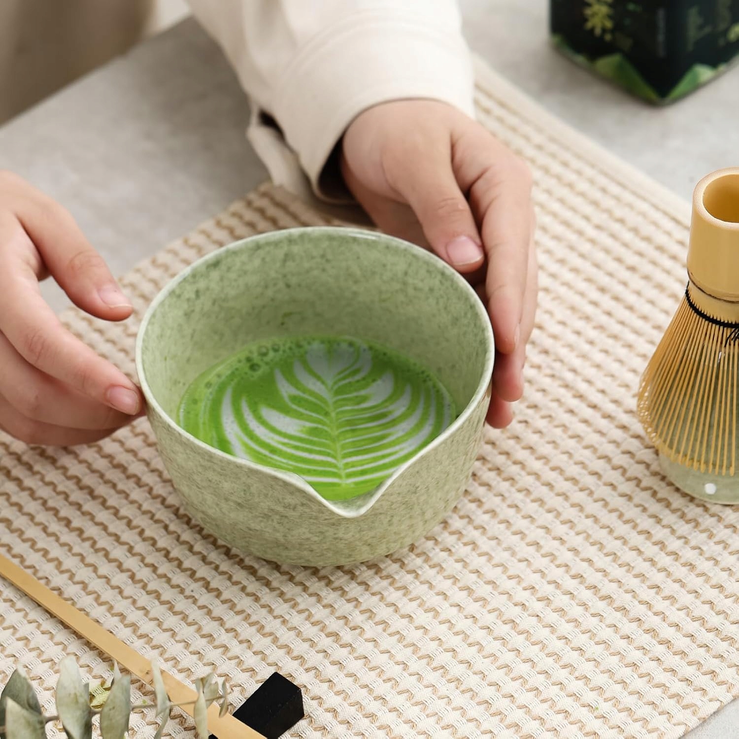 ZESTAWDOMATCHYJAPONSKISTYL4CZESCIOWYPREZENTDLAWIELBICIELAMATCHYEANGTIN5905325721553 belsilt Dovanų matcha rinkinys 4 dalių su japoniškais priedais