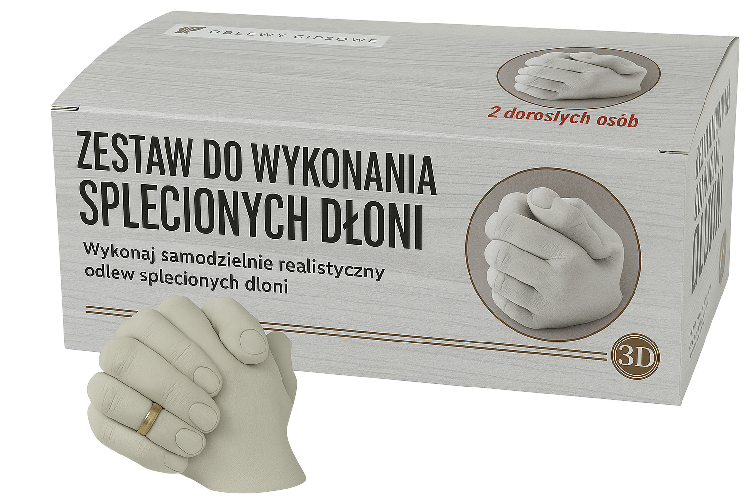 ZESTAWDOODLEWUSPLECIONYCHDLONIDLA2DOROSLYCHKolorwielokolorowy belsilt 3D susikibusių rankų liejimo rinkinys 2 suaugusiems asmeniškam prisiminimui