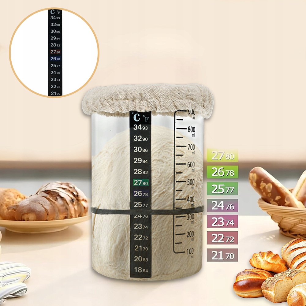 Duonos raugo indas 900 ml su priedais – startinis rinkinys
