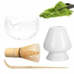 Ceremoninis matcha rinkinys 4 dalių su japoniškais priedais