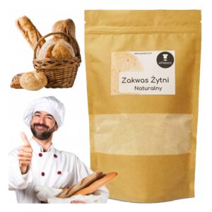 ZakwasZytniChlebowySuszonyNaturalny500g belsilt Sausas ruginis duonos raugas 500 g natūralus starteris kepimui
