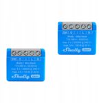 Rinkinys 2x Shelly 1 mini Gen4 relė Matter Zigbee Bluetooth 8A 2000W