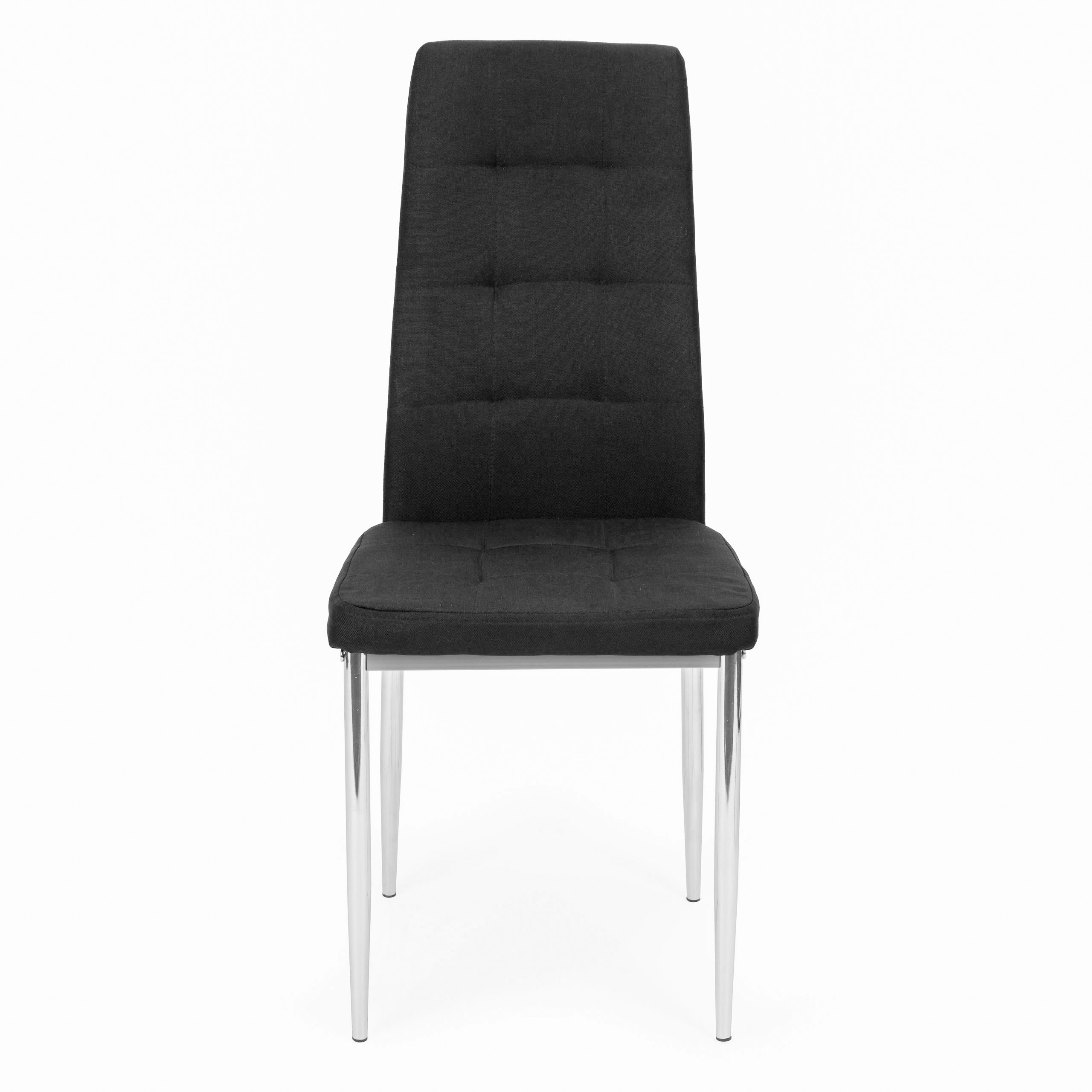 Zestaw4krzeseldosalonujadalniprostepikowanekrzeslochromowanenogiGlebokoscmebla40cm belsilt