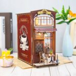 Book nook rinkinys kavinė su LED apšvietimu modelis 269
