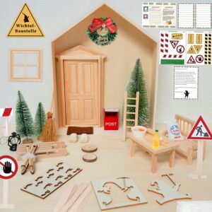 Miniatiūrinis namelis DIY rinkinys jaukiam interjerui