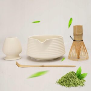 Startinis matcha rinkinys kreminis su japoniškais priedais
