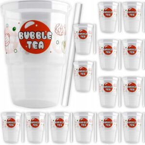 Bubble Tea rinkinys – 15 porc. patogus gėrimų ruošimui namuose