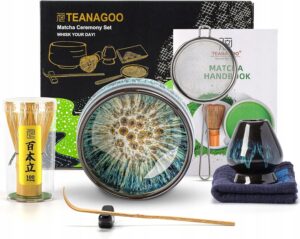 Matcha ruošimo rinkinys su japoniškais priedais su priedais