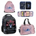Mokyklinės kuprinės rinkinys Paso Stitch juoda 1 skyrius A4 formatui variantas 2