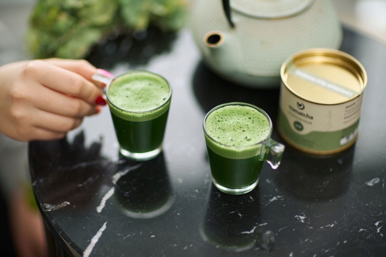 ZielonaHerbataMATCHACodzienna100gJAPONSKAsproszkowana123MatchaLatteMarka123Matcha belsilt