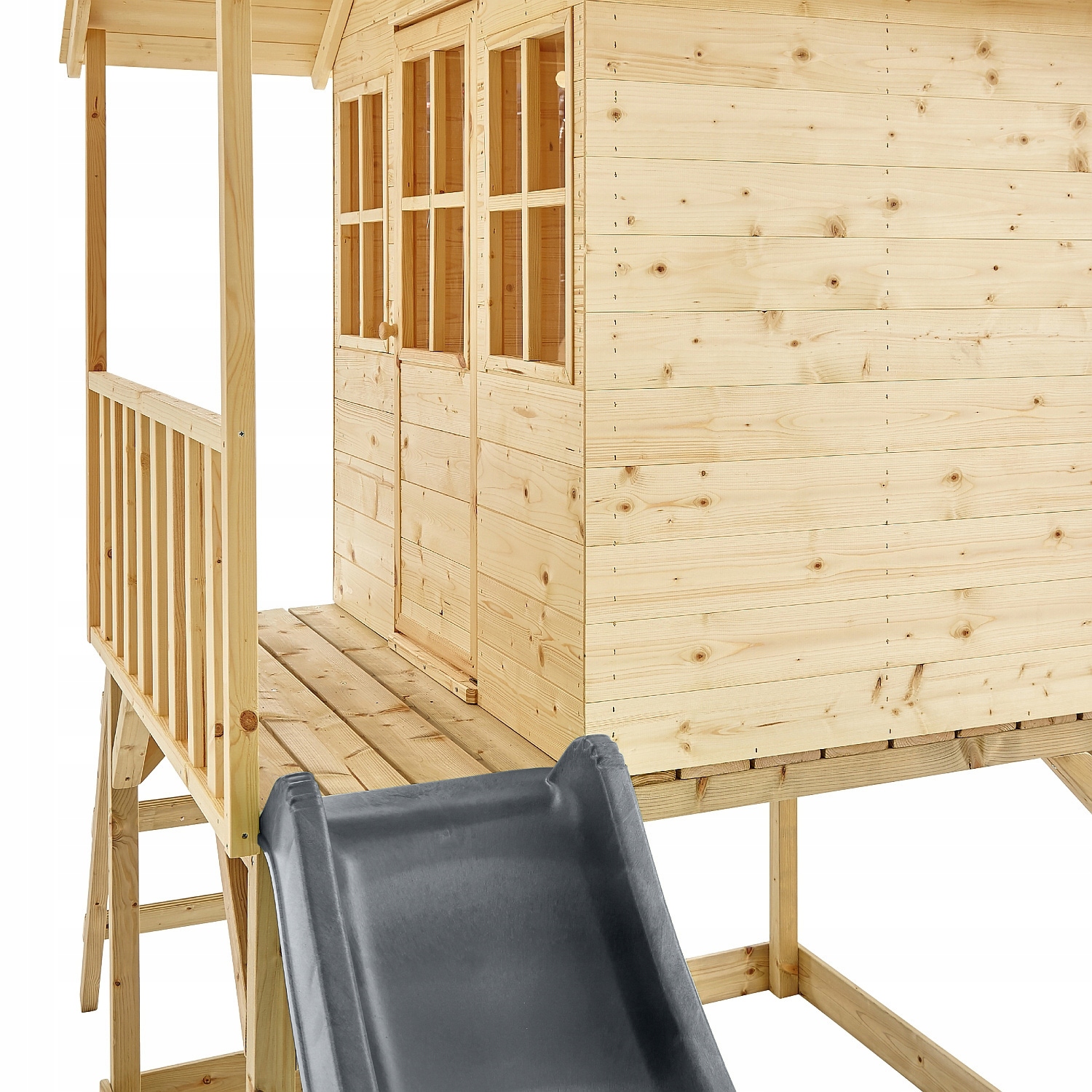 Vaikų lauko žaidimų aikštelė su nameliu ir čiuožykla 230 cm