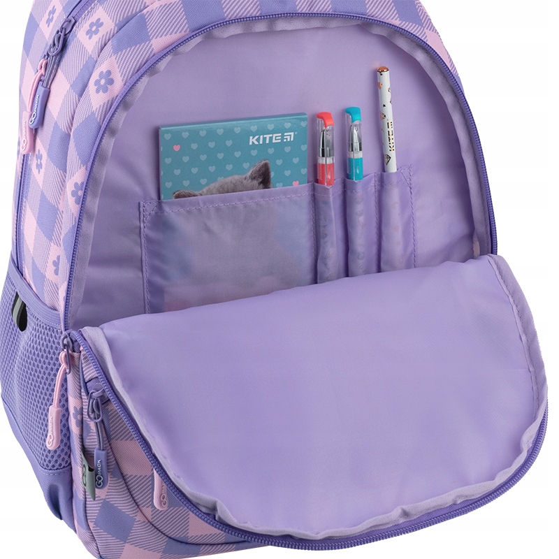 belsiimage18609610 belsilt Mokyklinė kuprinė paaugliui GoPack rožinė ir violetinė 17 l A4 formatui