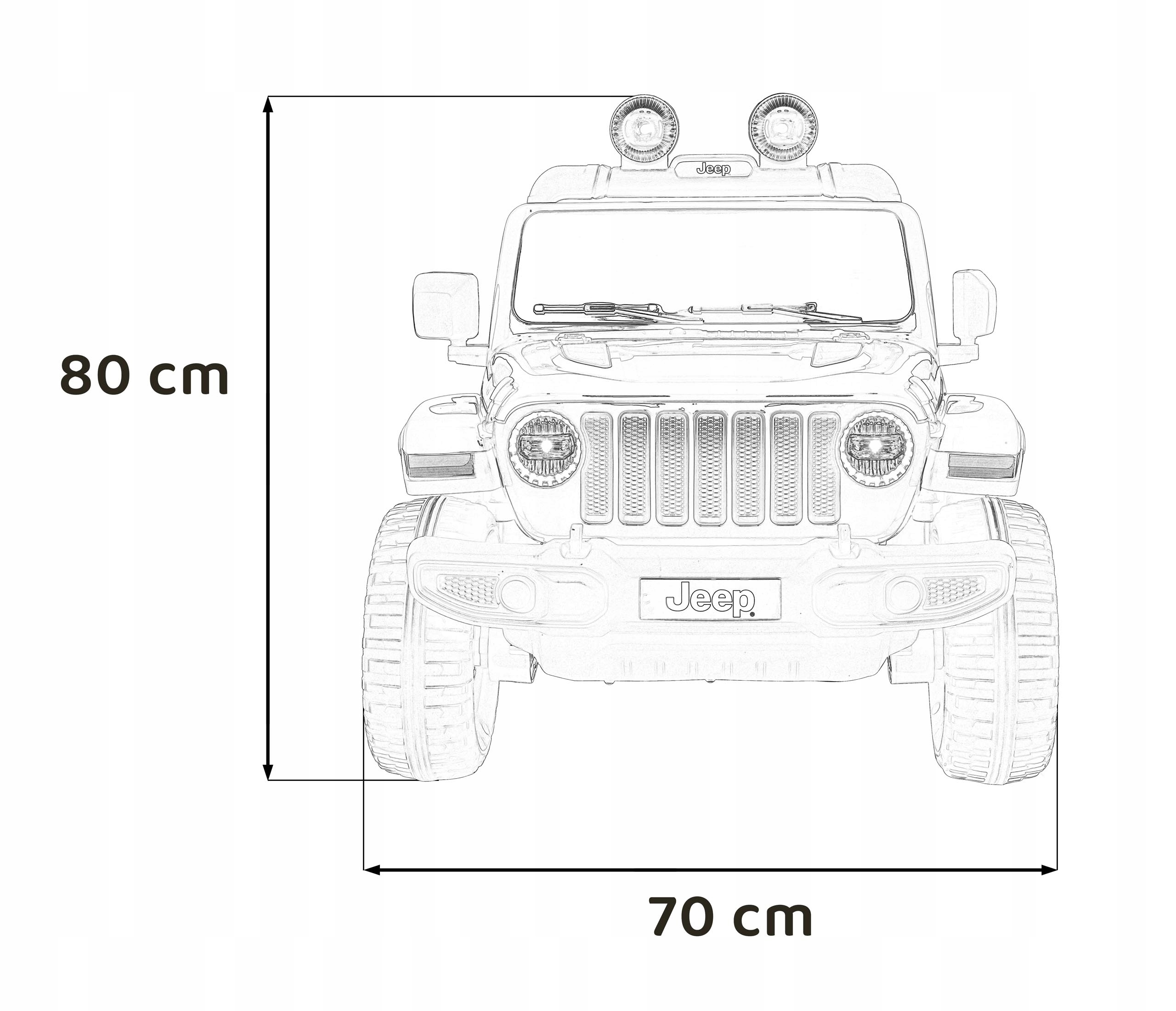 cd22231c41fa957c149ea3aa45d6 belsilt Jeep Wrangler Rubicon elektrinis automobilis vaikams Czerwony