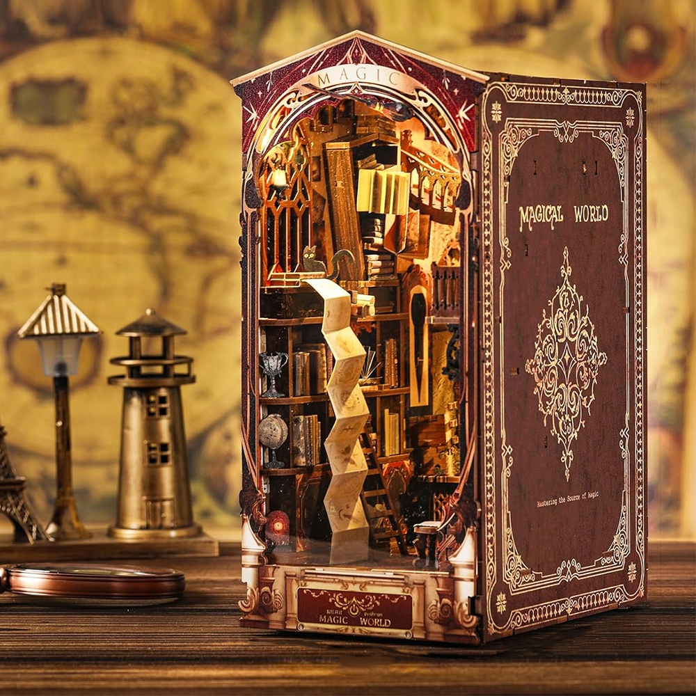 cf6015374ddcbd4fea6c37f10798 belsilt Book Nook magijos miniatiūrų namelio DIY rinkinys 254 cm